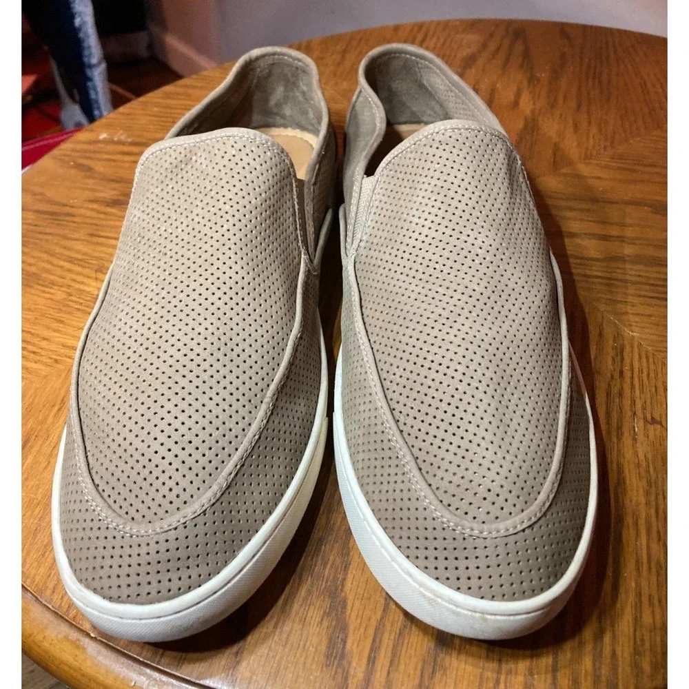 Flag Ltd Napa Glove Leather Slip‑On Loafer Men  13M Tan Perforated‎ Casual Shoe